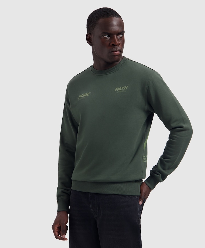 Heren sweater groen