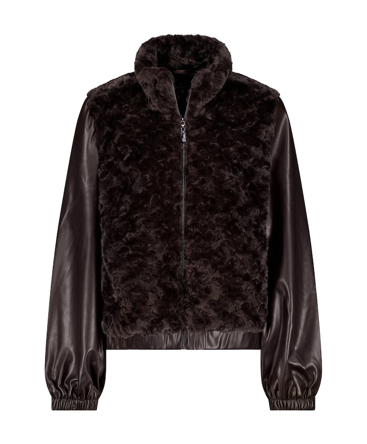 Dames jas bruin