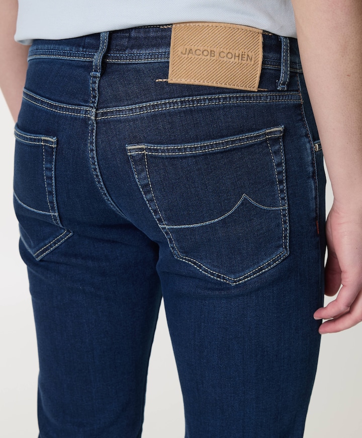 Nick Super Slim 5 pkt heren jeans blauw