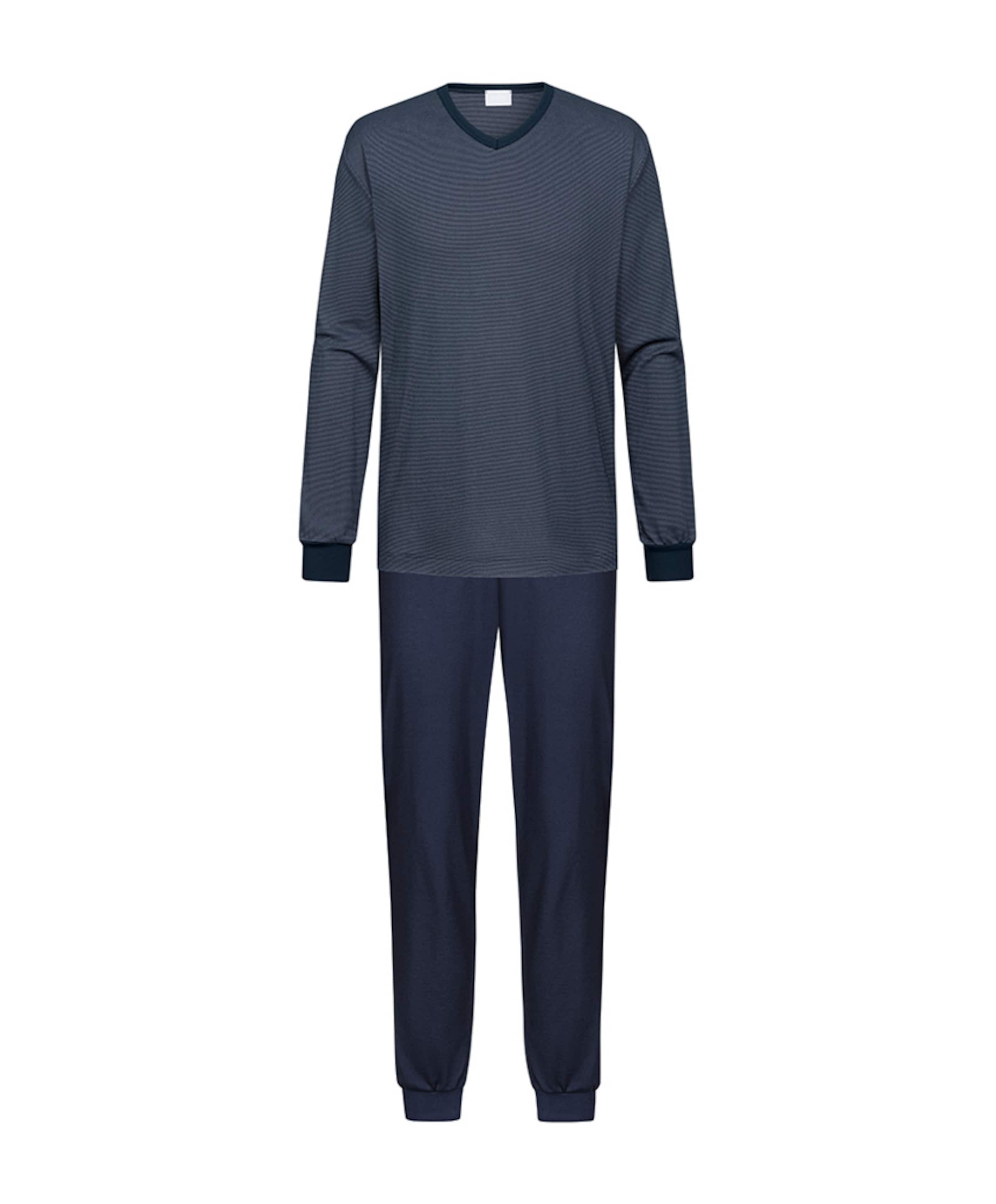 Heren pyjamaset blauw