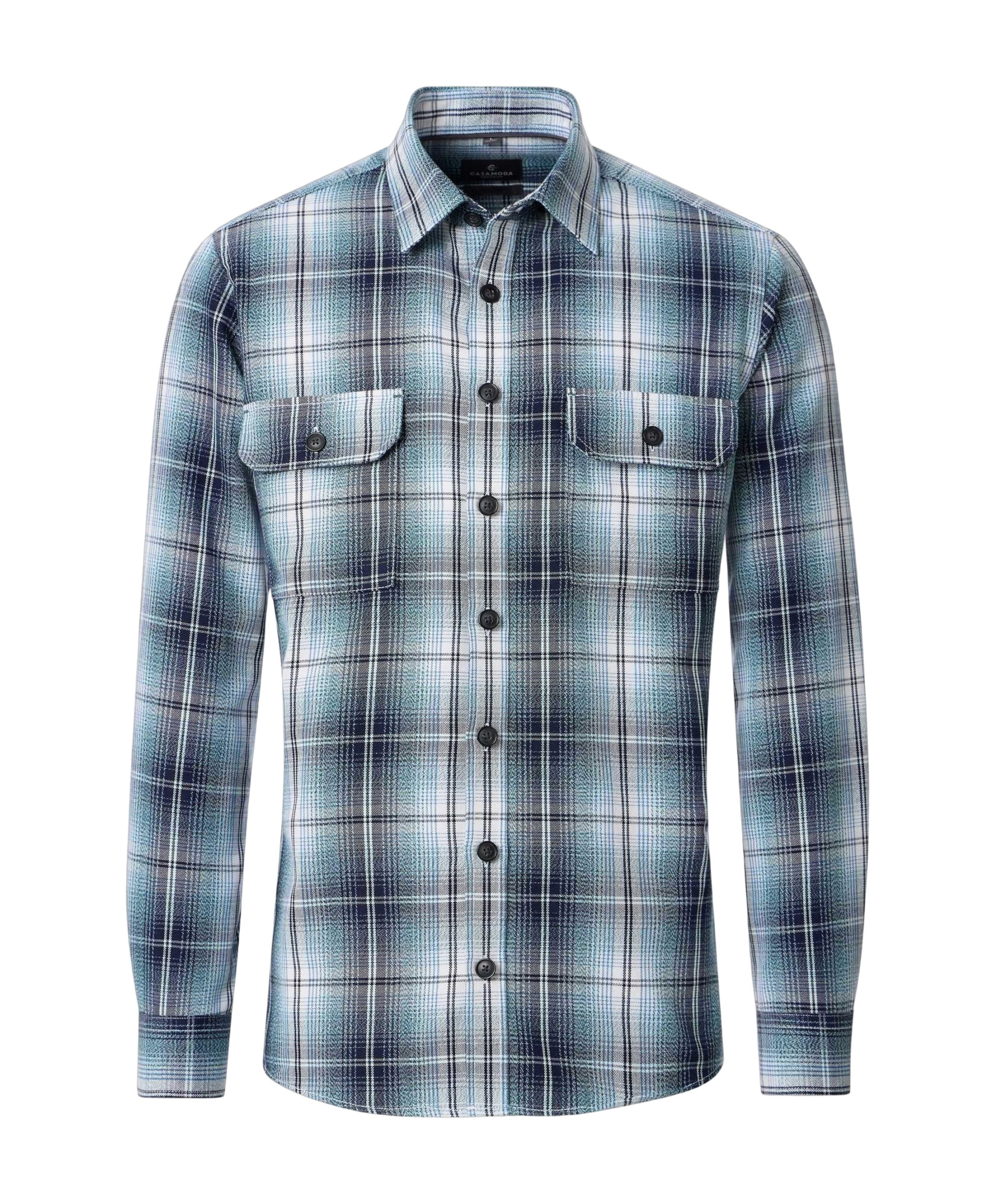 Heren overshirt blauw