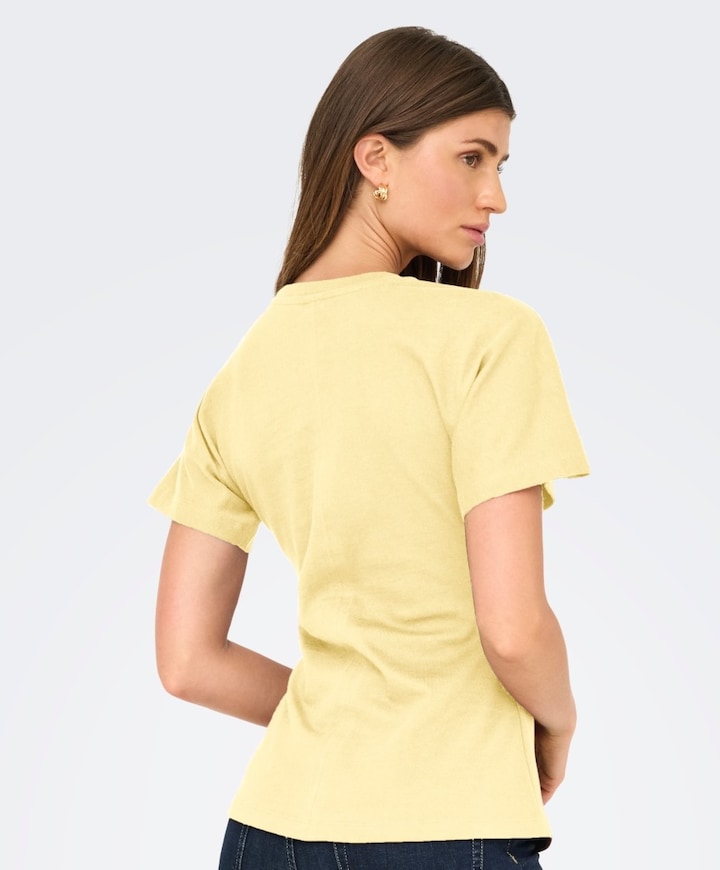 Dames T-shirt geel