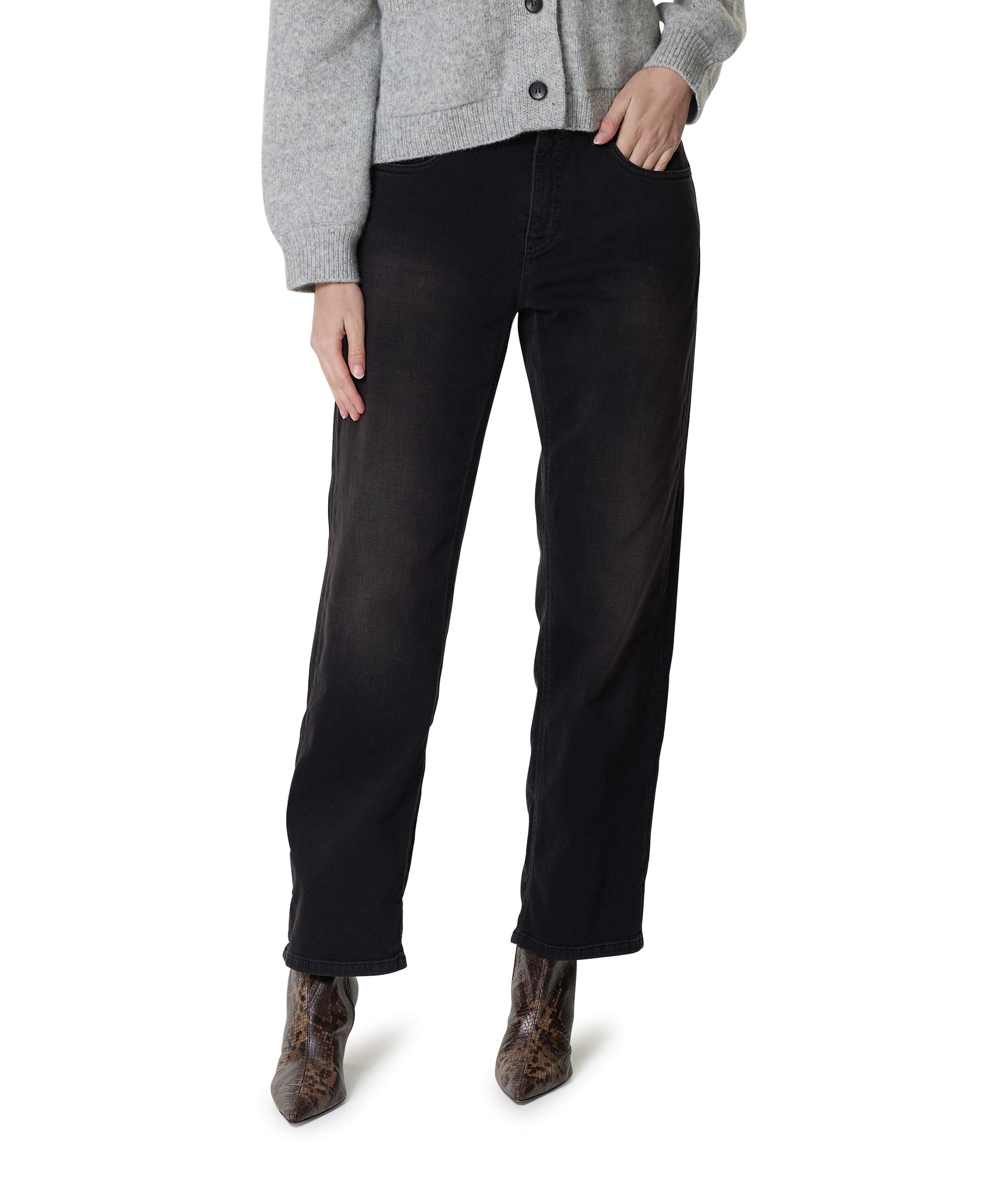 Gaia relaxed dames jeans bruin
