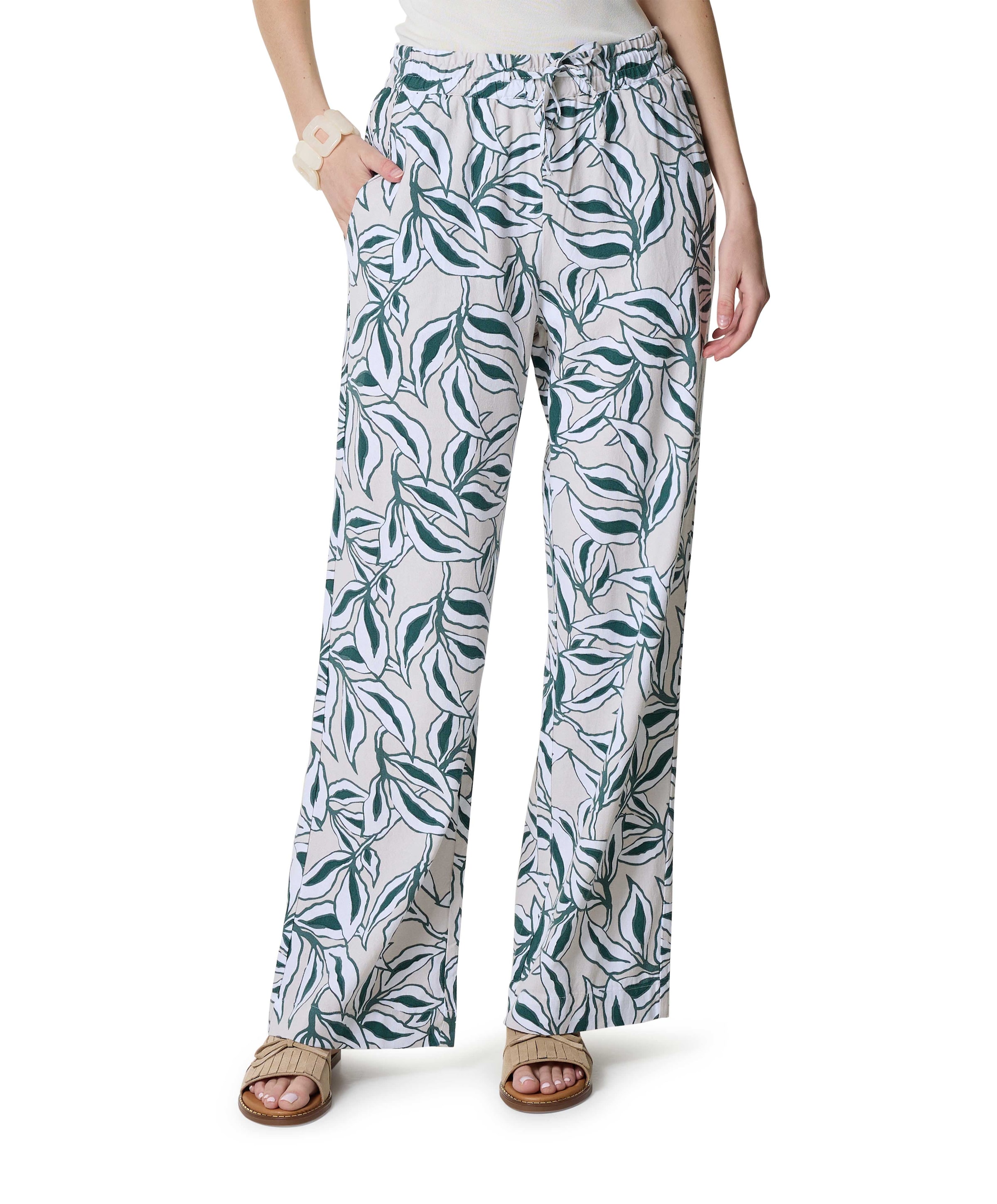 FQLAVISCO dames broek ecru