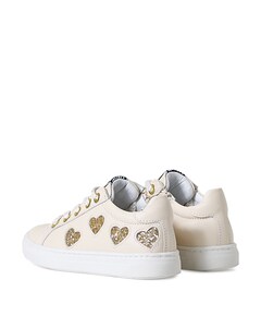 meisjes veterschoenen beige