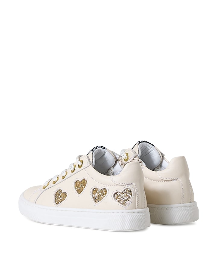 meisjes veterschoenen beige