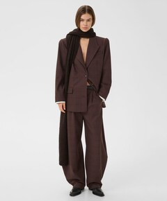 Dames blazer bruin