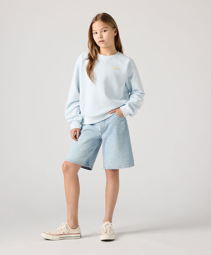 LVG 94 Baggy short meisjes korte broek blauw