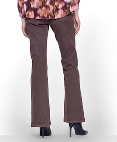 Flair lurex dames jeans bruin