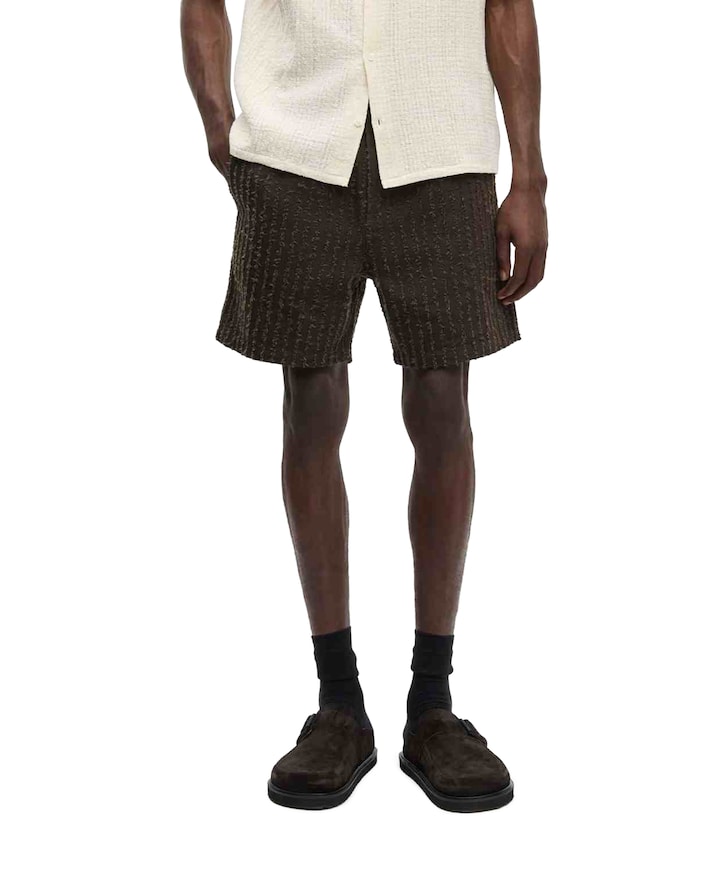 Sajabari fly heren korte broek bruin