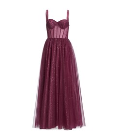 Dames jurk bordeaux
