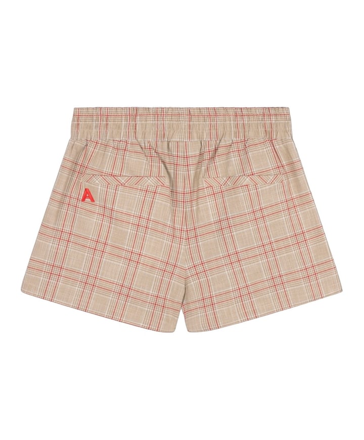 SPORTY CHECK dames korte broek beige