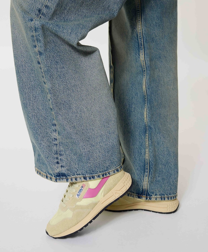 REELWIND LOW WOM dames sneakers geel