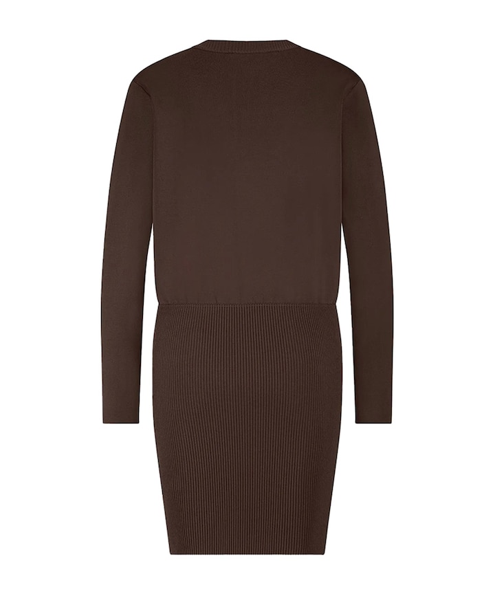 Dames jurk bruin