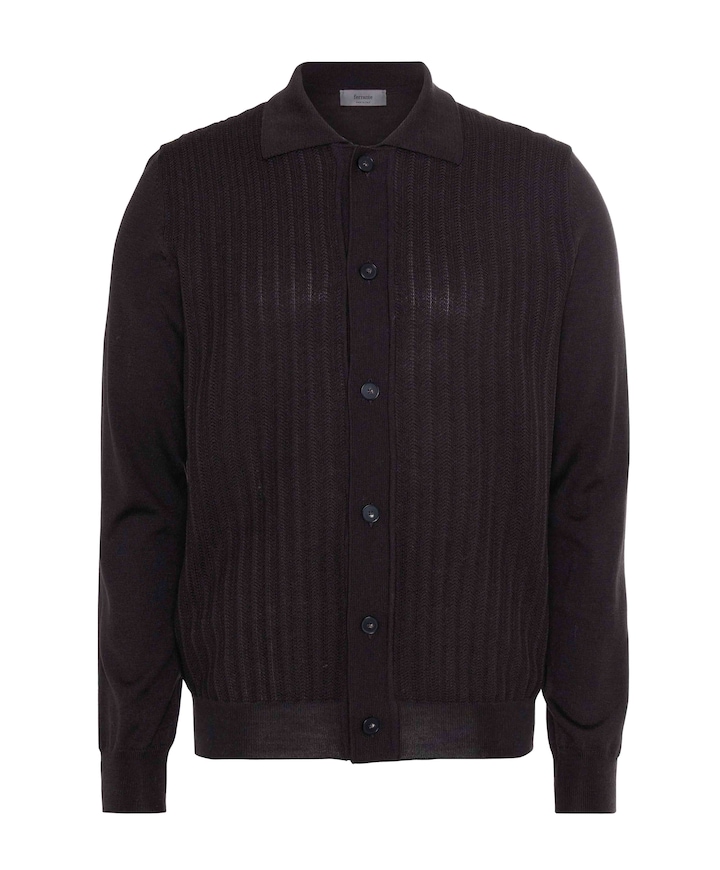 Heren vest bruin