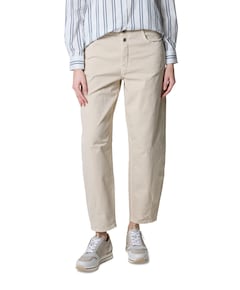 Mara Tapered Detail dames broek beige
