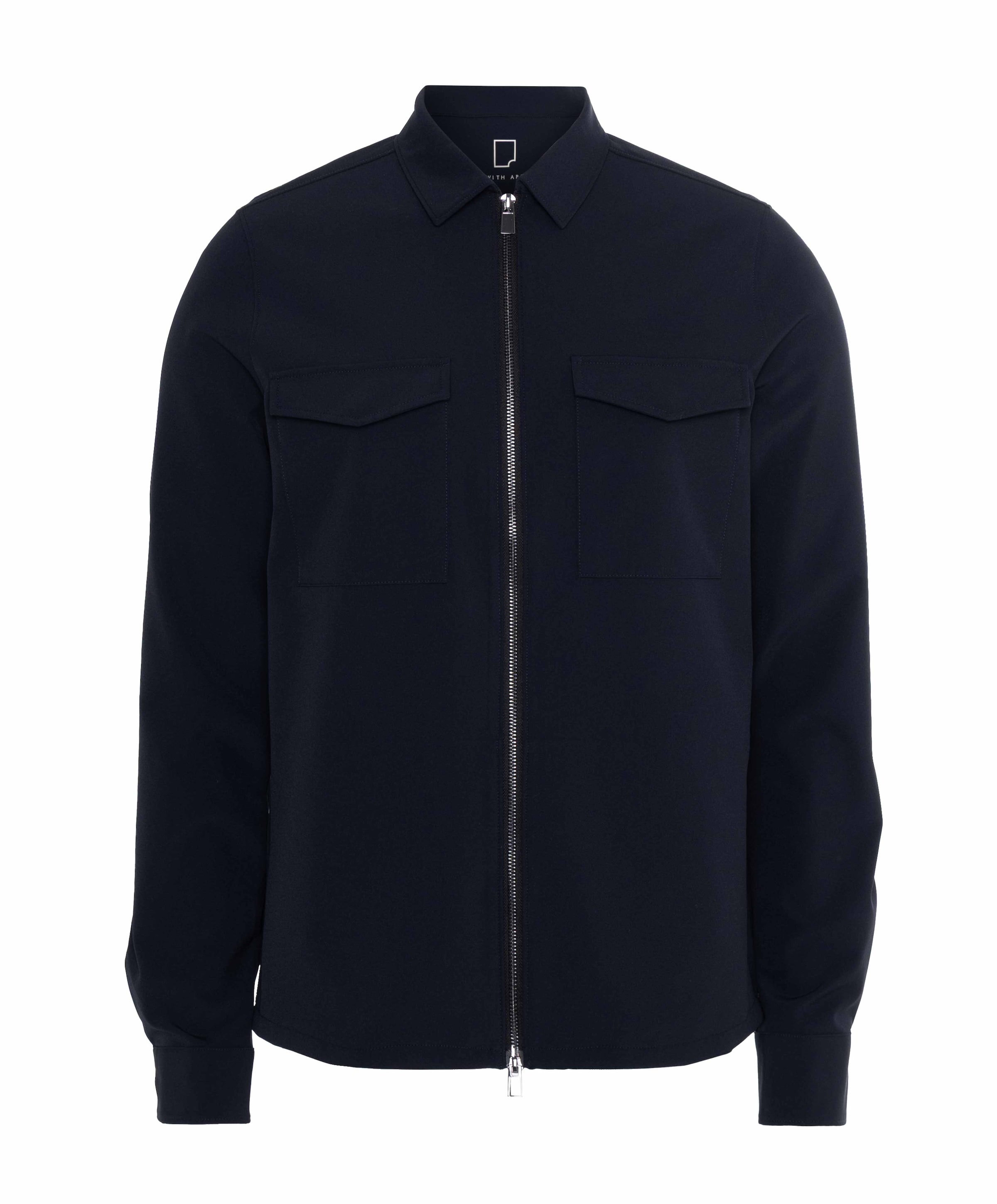 Heren overshirt blauw