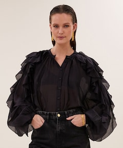 Dames blouse zwart