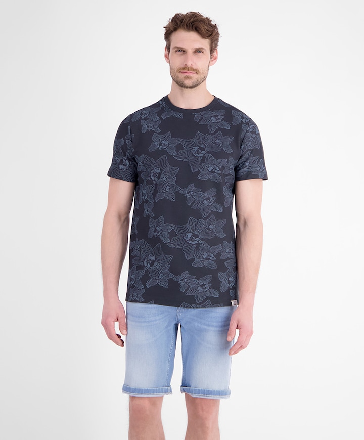 Heren T-shirt blauw