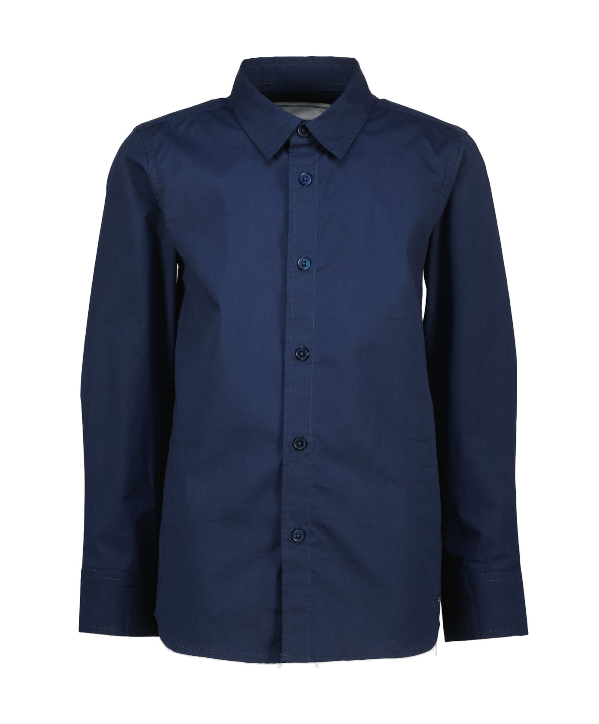 Jongens overhemd lange mouw blauw