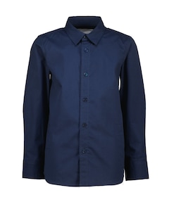 Jongens overhemd lange mouw blauw