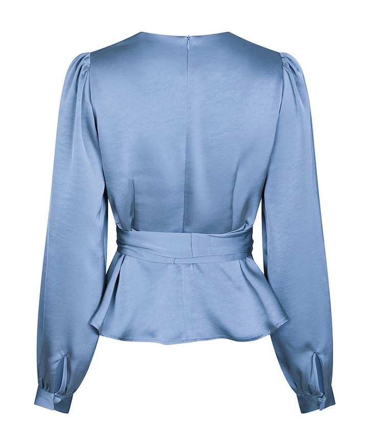 Dames blouse blauw