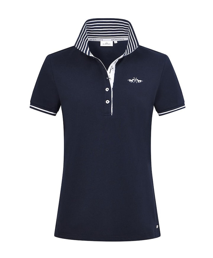 Dames polo blauw
