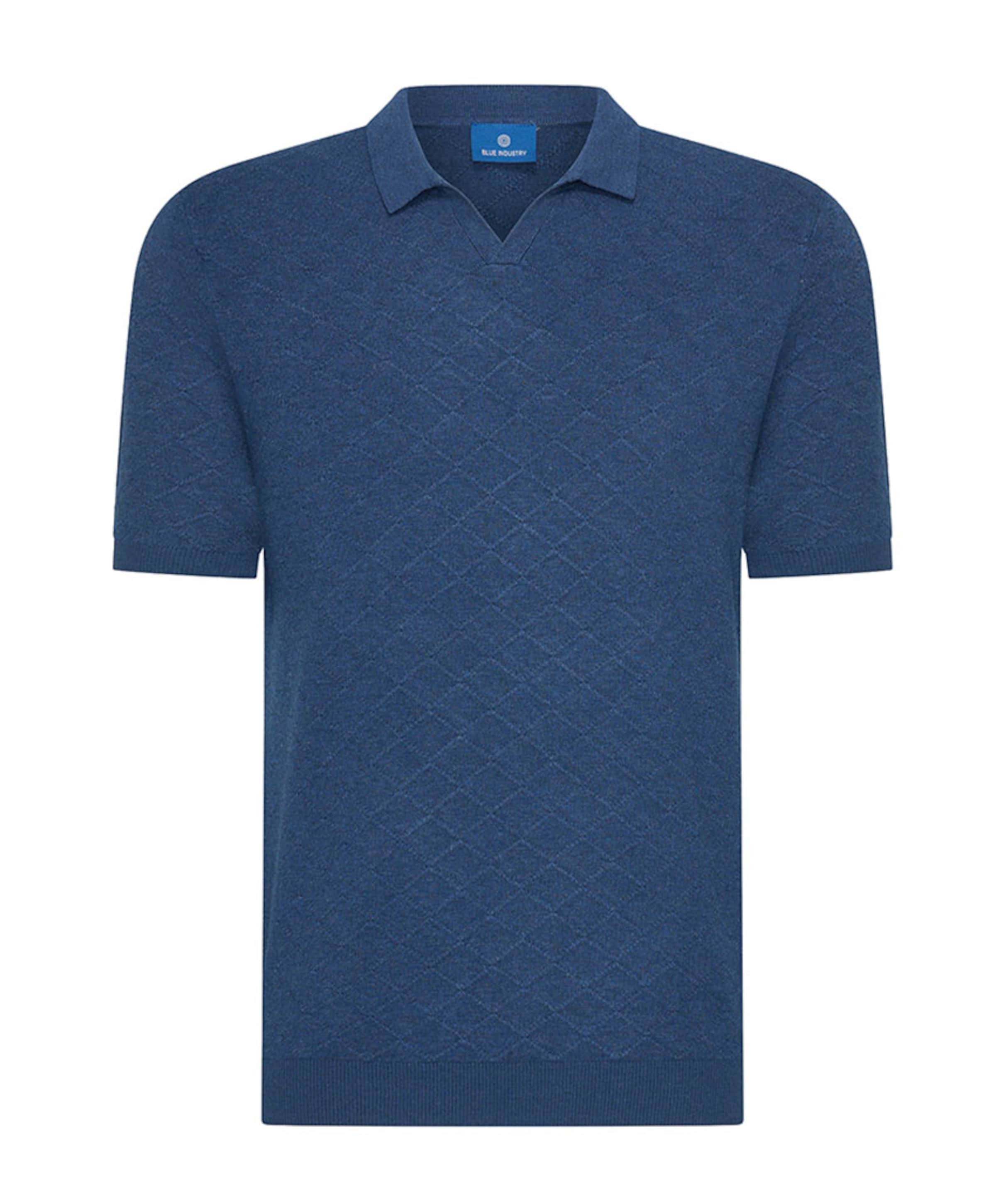 Heren polo blauw