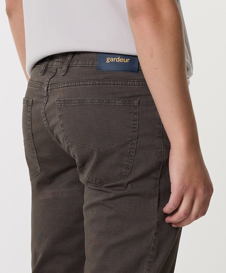 5-Pocket Modern Fit broek bruin