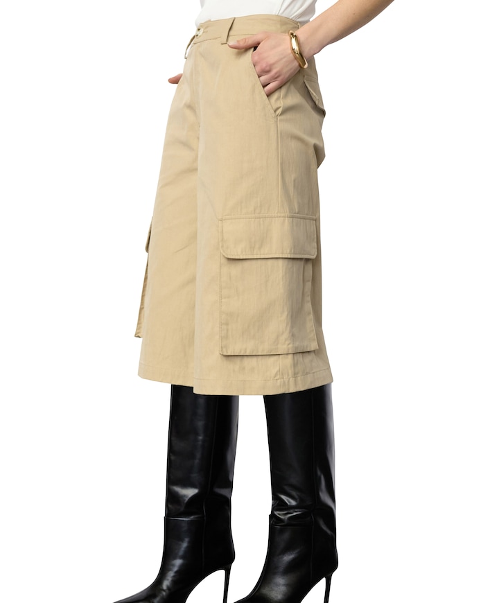 KeshaCC Bermuda dames korte broek beige