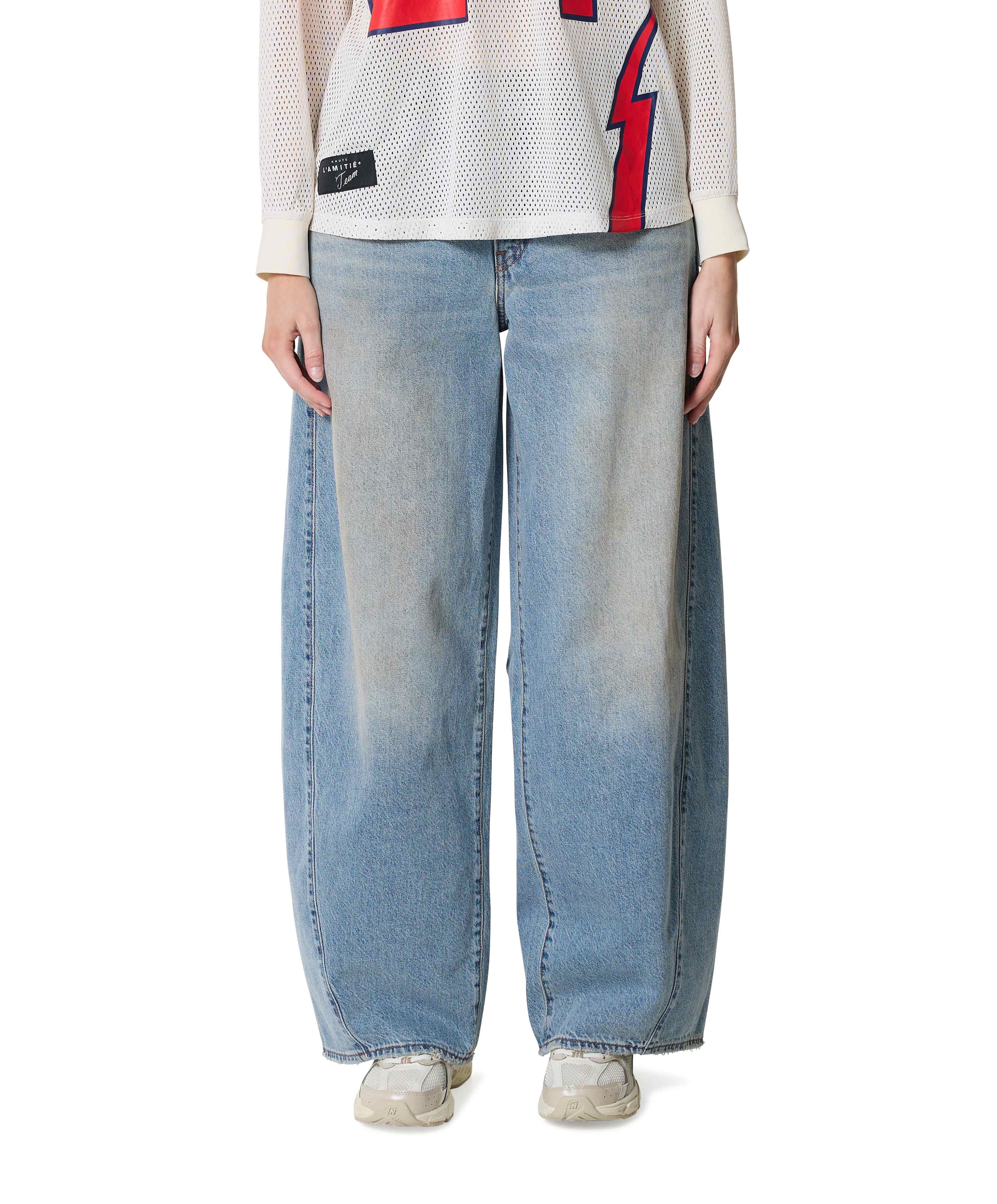 Super baggy barrel off roading BRL dames jeans blauw