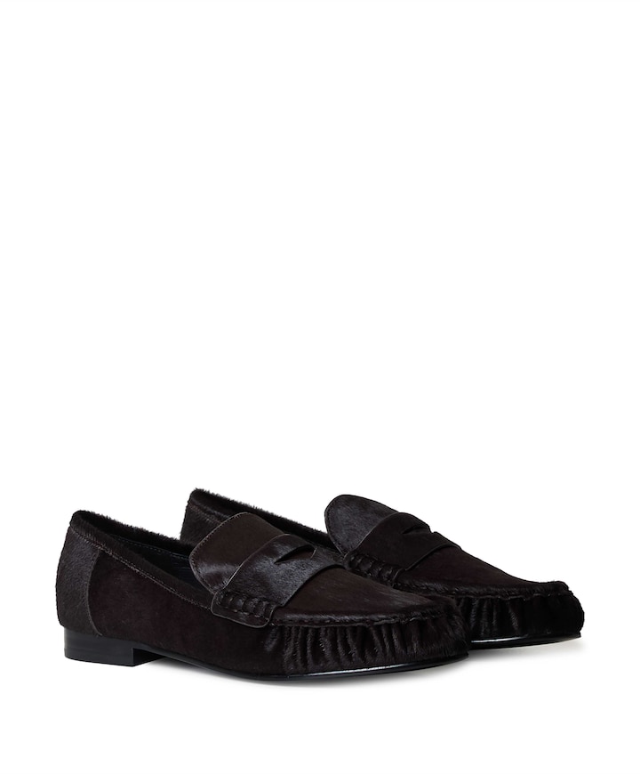 dames loafers bruin