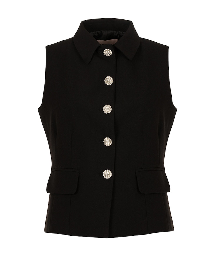 Dames gilet zwart
