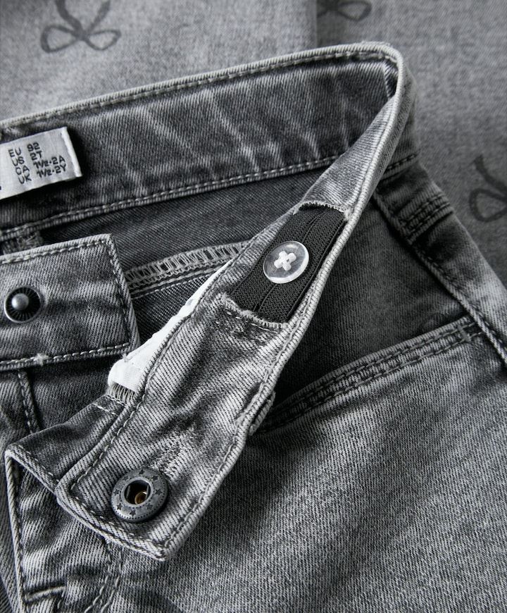 NMFBELLA MOM SHAPED JEANS 3555-ON F meisjes jeans grijs