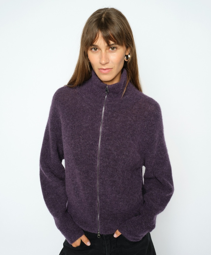 Dames vest paars