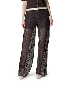 LetiCC Lace Panel LL dames broek bruin