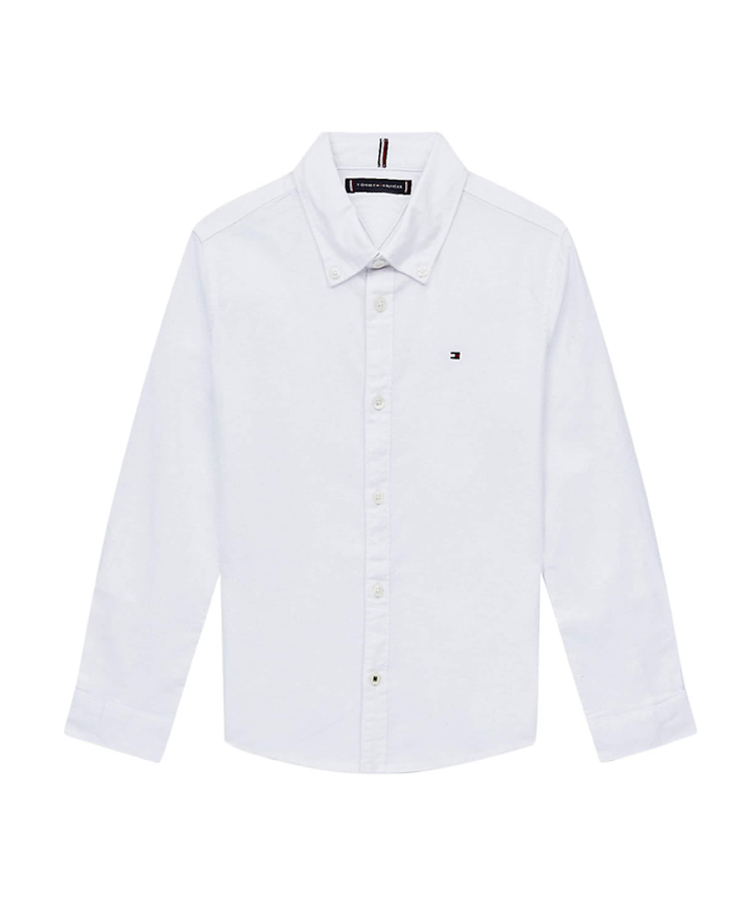 Jongens overhemd lange mouw wit