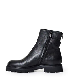 dames enkellaarzen zwart