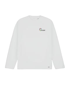 Heren longsleeve wit