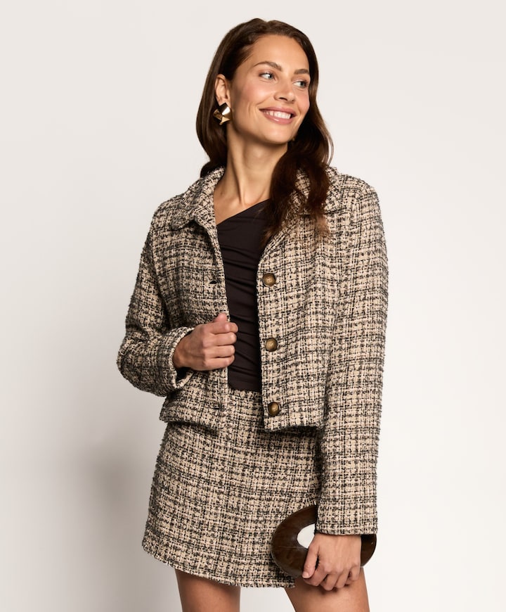 Dames jas beige