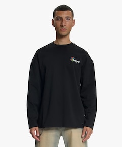 Heren longsleeve zwart