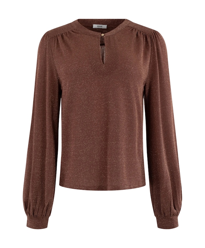 Dames blouse bruin