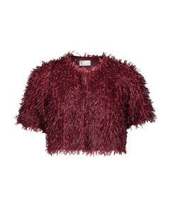 Dames jas bordeaux