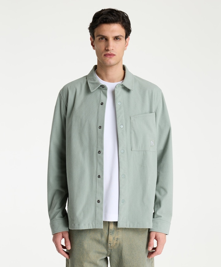 Heren overshirt groen