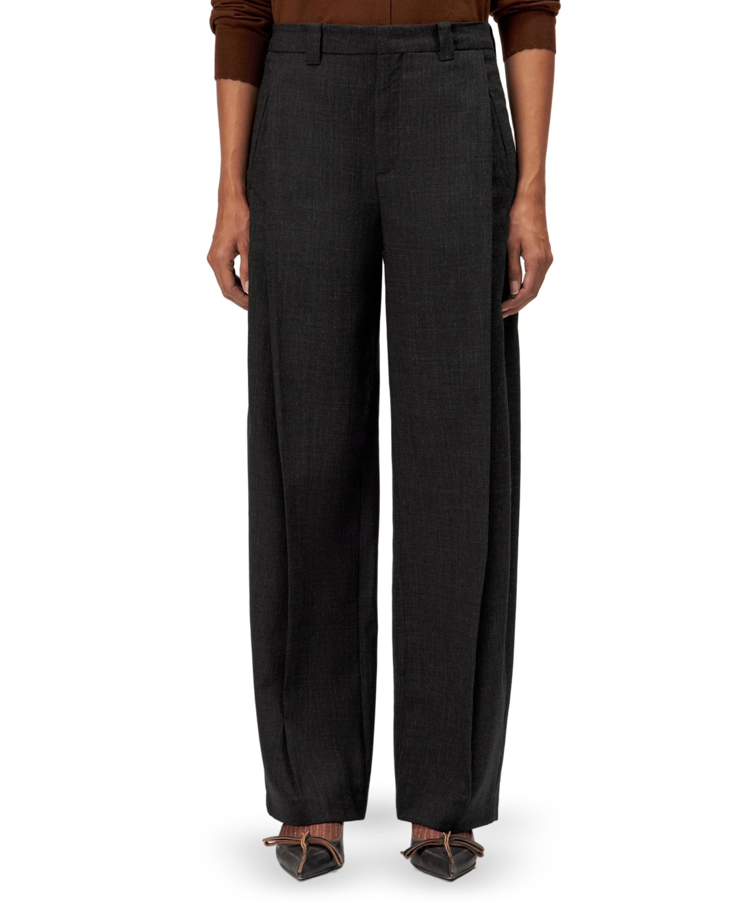 UNPACK dames pantalon grijs