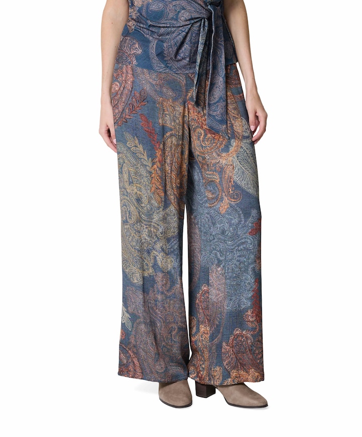 dames broek blauw