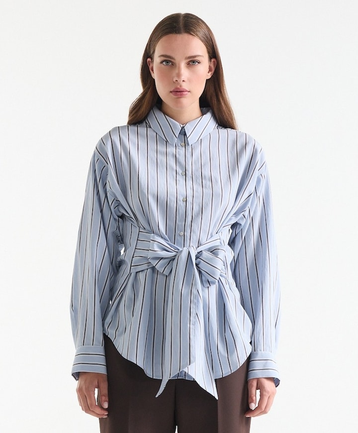 Dames blouse blauw