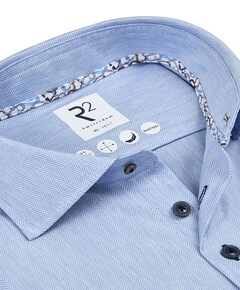 Overhemd lange mouw blauw