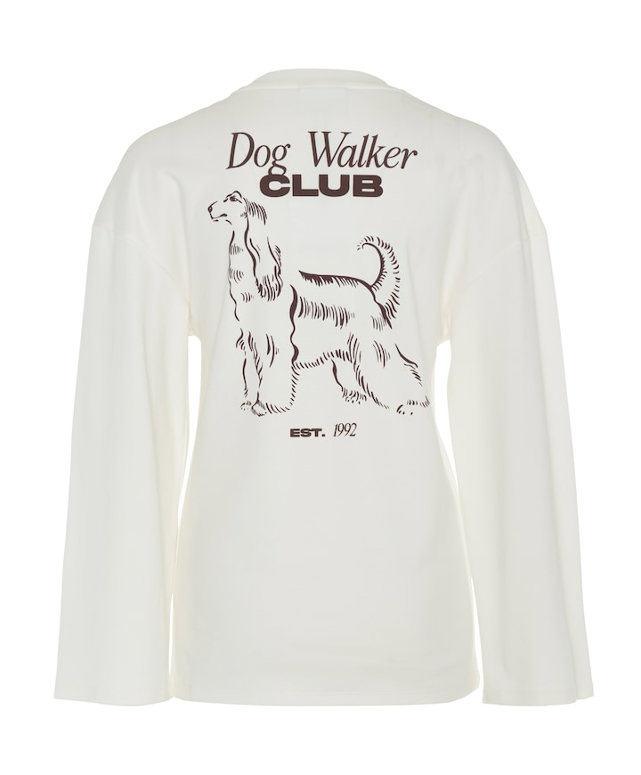 Dames longsleeve ecru