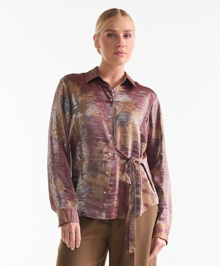 Dames blouse brique